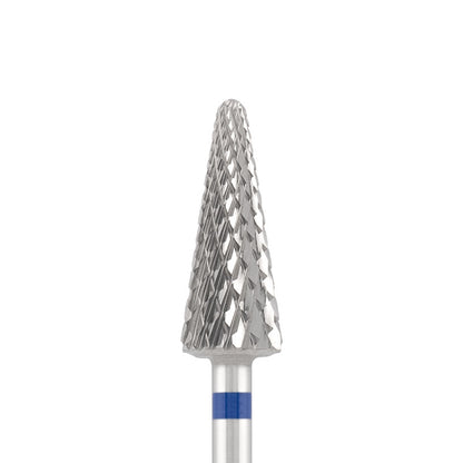 Vista alternativa di Tungsten carbide bit "cone" blue, L-15,0 mm., Ø6,0 mm