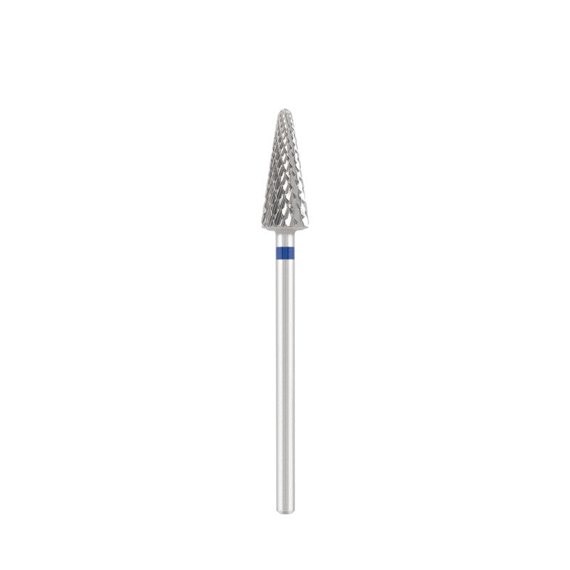 Dettaglio di Tungsten carbide bit "cone" blue, L-15,0 mm., Ø6,0 mm
