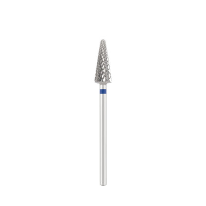 Dettaglio di Tungsten carbide bit "cone" blue, L-15,0 mm., Ø6,0 mm