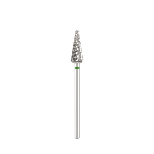 Tungsten carbide bit "cone" green, L-15,0 mm., Ø6,0 mm