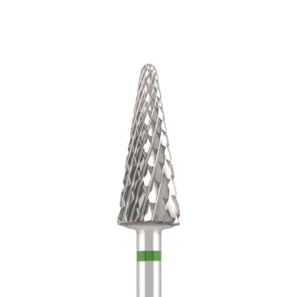 Vista alternativa di Tungsten carbide bit "cone" green, L-15,0 mm., Ø6,0 mm