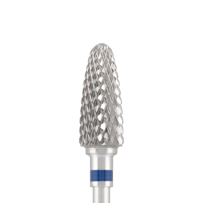 Vista alternativa di Tungsten carbide bit "corn" blue, L-14,5 mm., Ø6,0 mm
