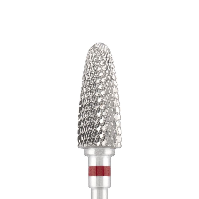 Vista alternativa di Tungsten carbide bit "corn" red, L-14,5 mm., Ø6,0 mm