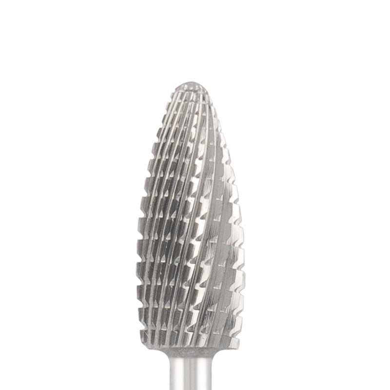 Vista alternativa di Tungsten carbide bit "corn" blue, L-15,0 mm., Ø6,0 mm