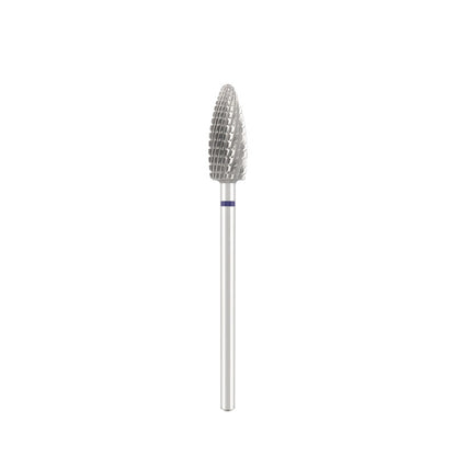 Dettaglio di Tungsten carbide bit "corn" blue, L-15,0 mm., Ø6,0 mm