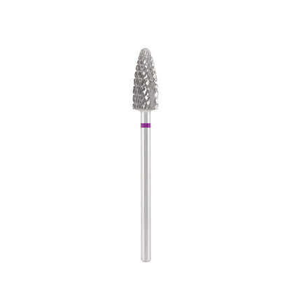 Dettaglio di Tungsten carbide bit "corn" violet, L-15,0 mm., Ø6,0 mm