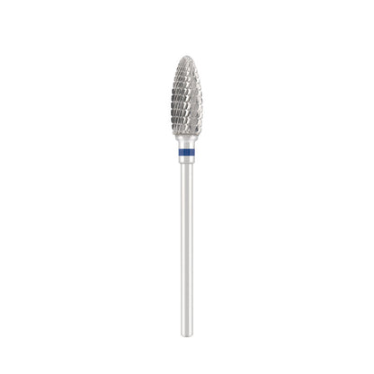 Vista alternativa di Tungsten carbide bit "corn" blue, L-15,0 mm., Ø6,0 mm