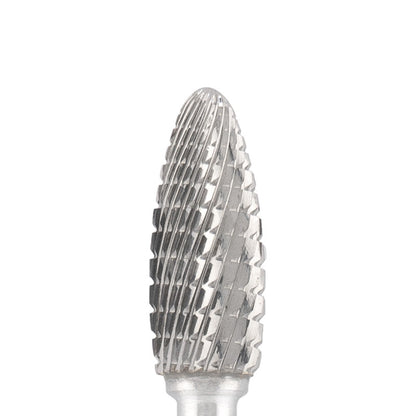 Dettaglio di Tungsten carbide bit "corn" blue, L-15,0 mm., Ø6,0 mm