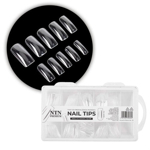 Punte per unghie NTN Premium quadrate 100 pezzi