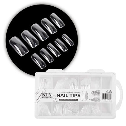Punte per unghie NTN Premium quadrate 100 pezzi