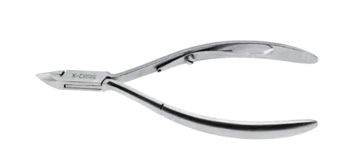 X-CARE INOX + Tronchese pelle inox, incassato, molla a barra singola 12 cm taglio 9 mm