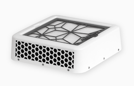 Vortex HEXO W  (white/stainless steel filter grid)