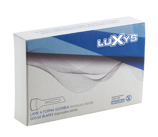 LUXYS Lama sgorbia monouso n. 18 - box 12 pezzi