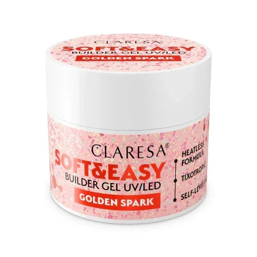 Claresa Builder Gel Soft&Easy Golden Spark 12g