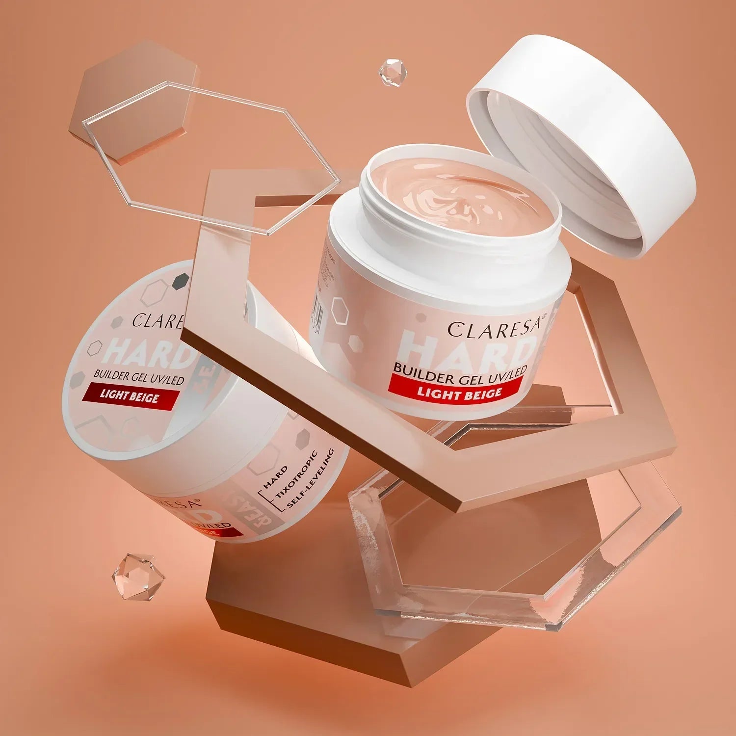 Claresa Hard&Easy Builder gel 45g LIGHT BEIGE - Lady&Oscar