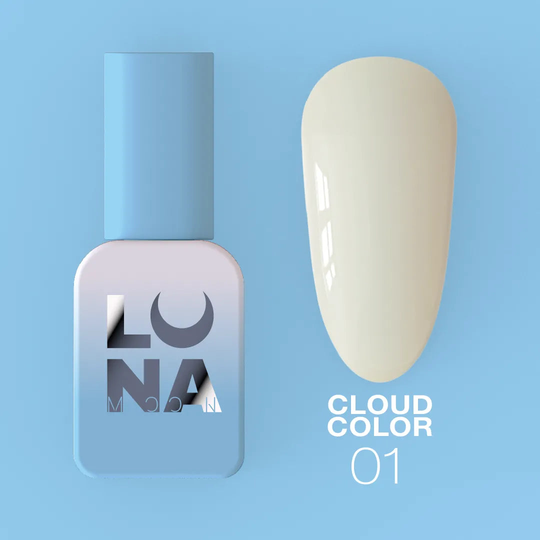 Lunamoon Cloud Color N°1 8ml - smalto gel bianco