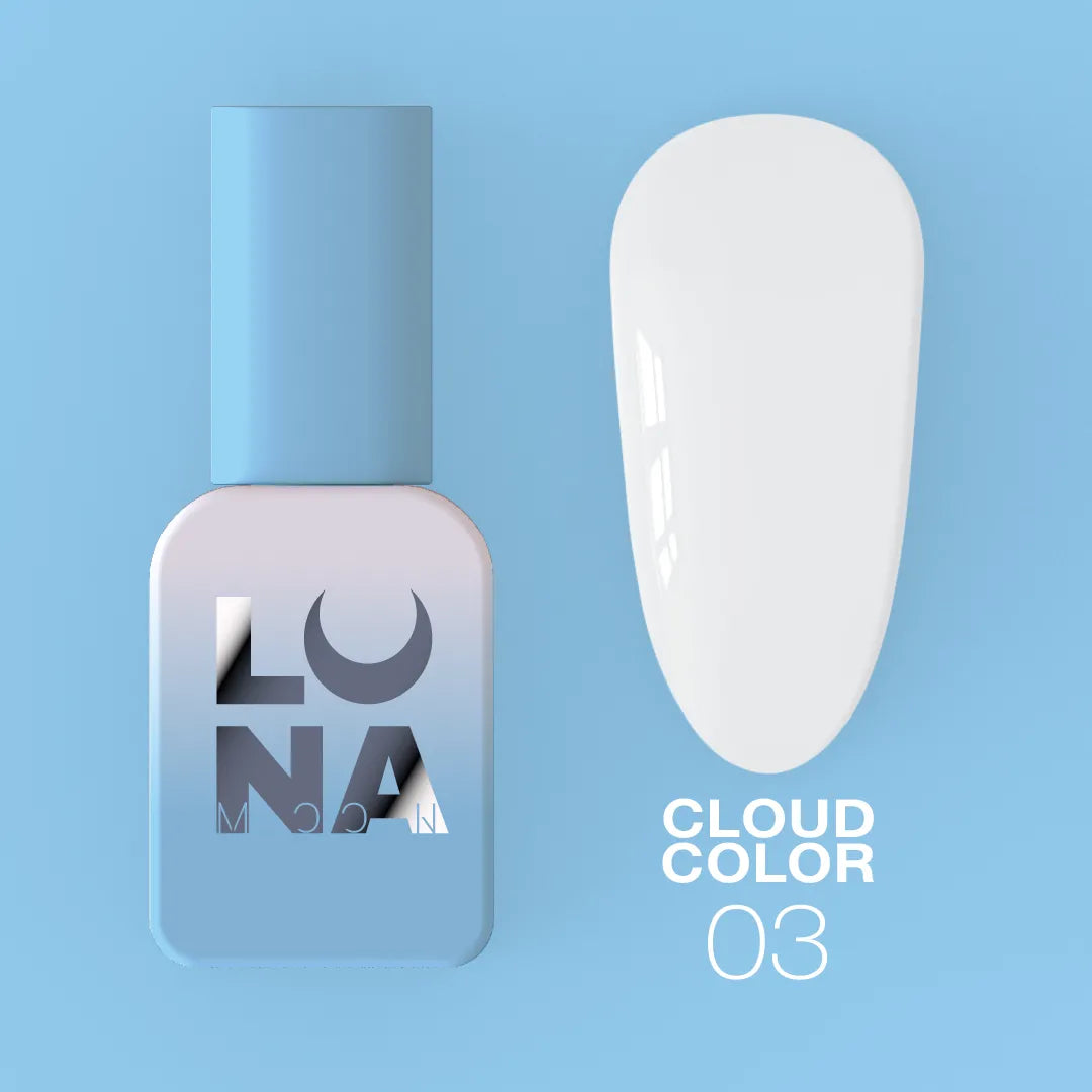 Lunamoon Cloud Color N°3 8ml - smalto gel bianco