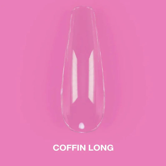 Lunamoon Gel Tips Coffin Long