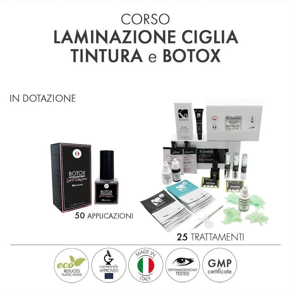 Corso Laminazione Ciglia Tintura e Botox - Lady&Oscar