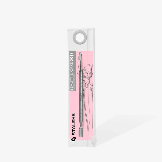STALEKS Manicure pusher BEAUTY & CARE 30 TYPE 1 (rounded narrow pusher and cleaner) - Lady&Oscar