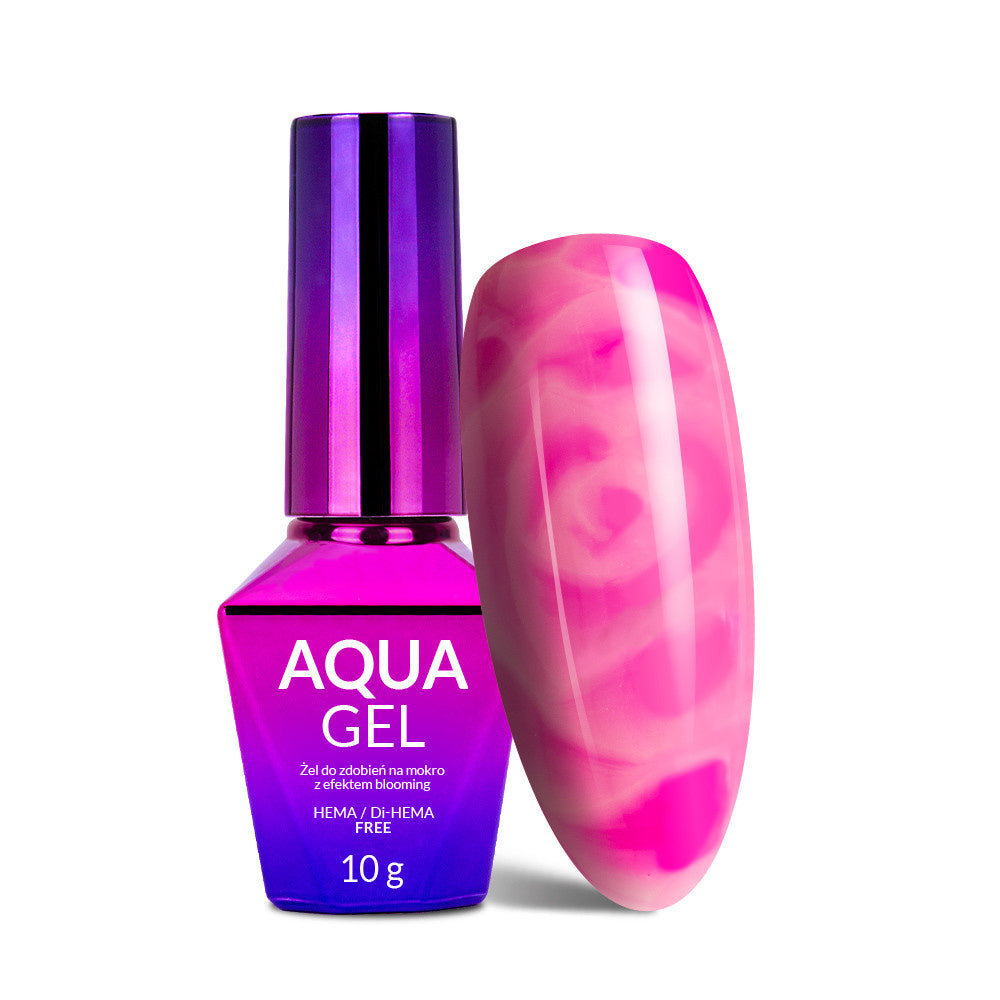 Molly Nails Aqua Gel, gel per decorazioni blooming senza HEMA/Di-HEMA, 10 g