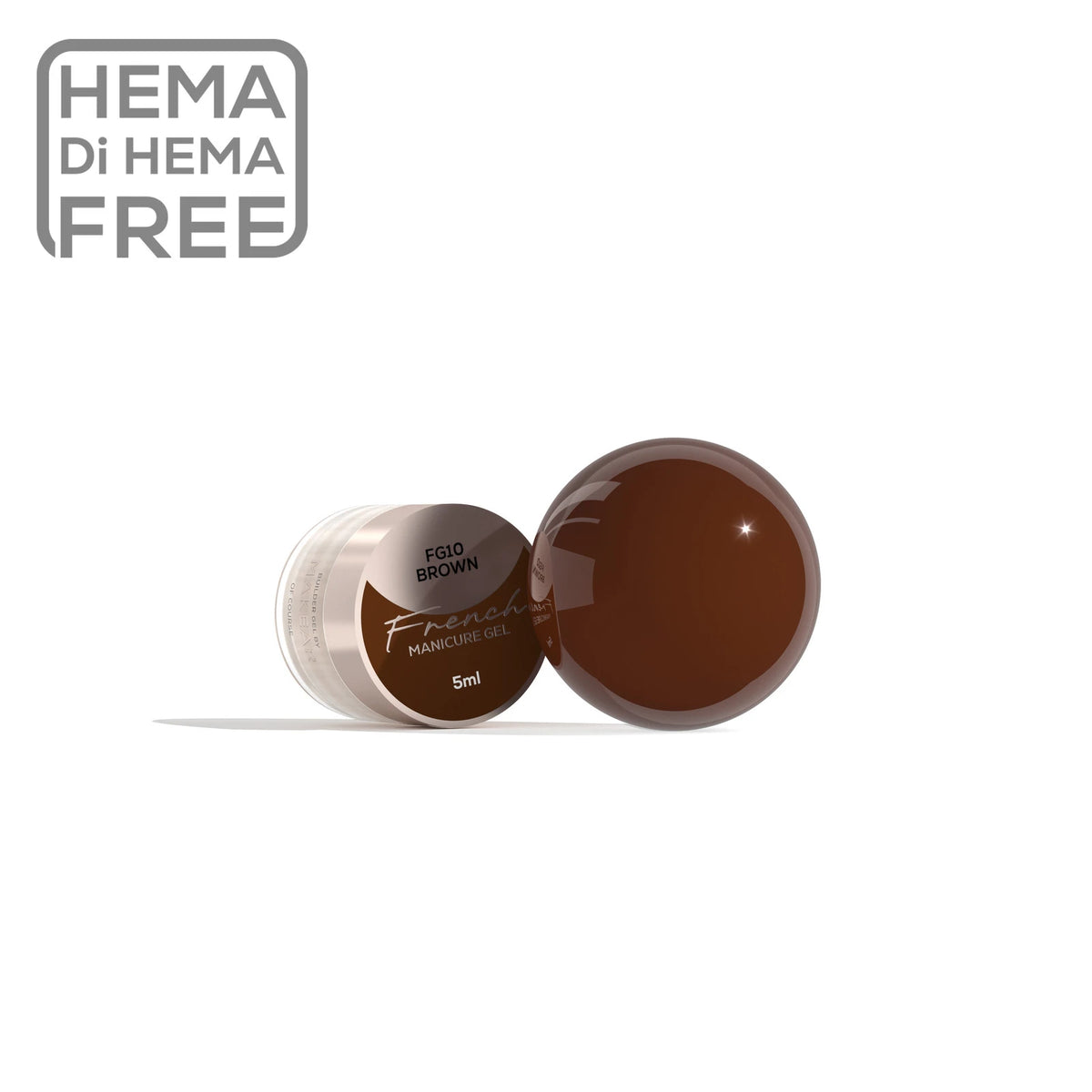 Makear French Manicure Gel FG10 Brown 5ml, vasetto
