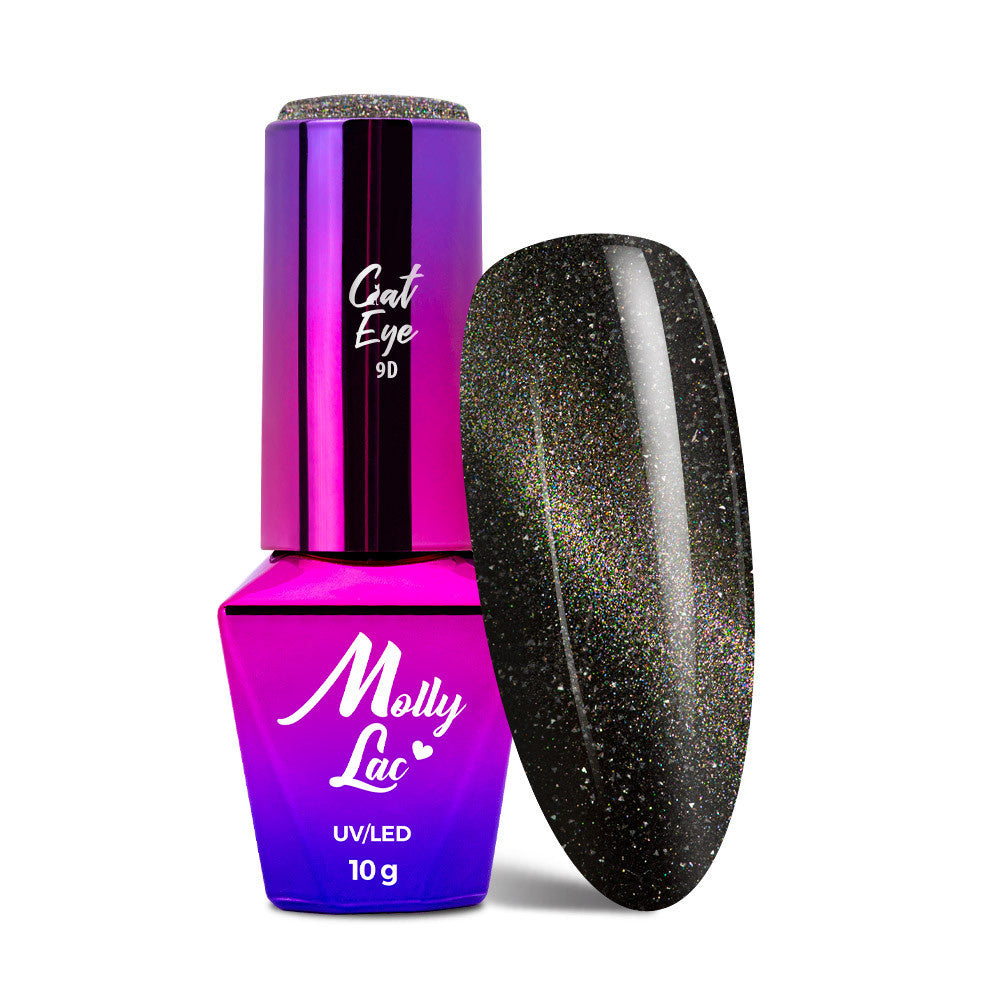 Smalto semipermanente magnetico Molly Lac Flashing Magic Cat Eye n. 156, 10 g