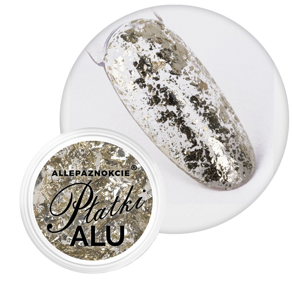 Polvere metallica per unghie Alu Flakes Allepaznokcie n. 10, 0,2 g