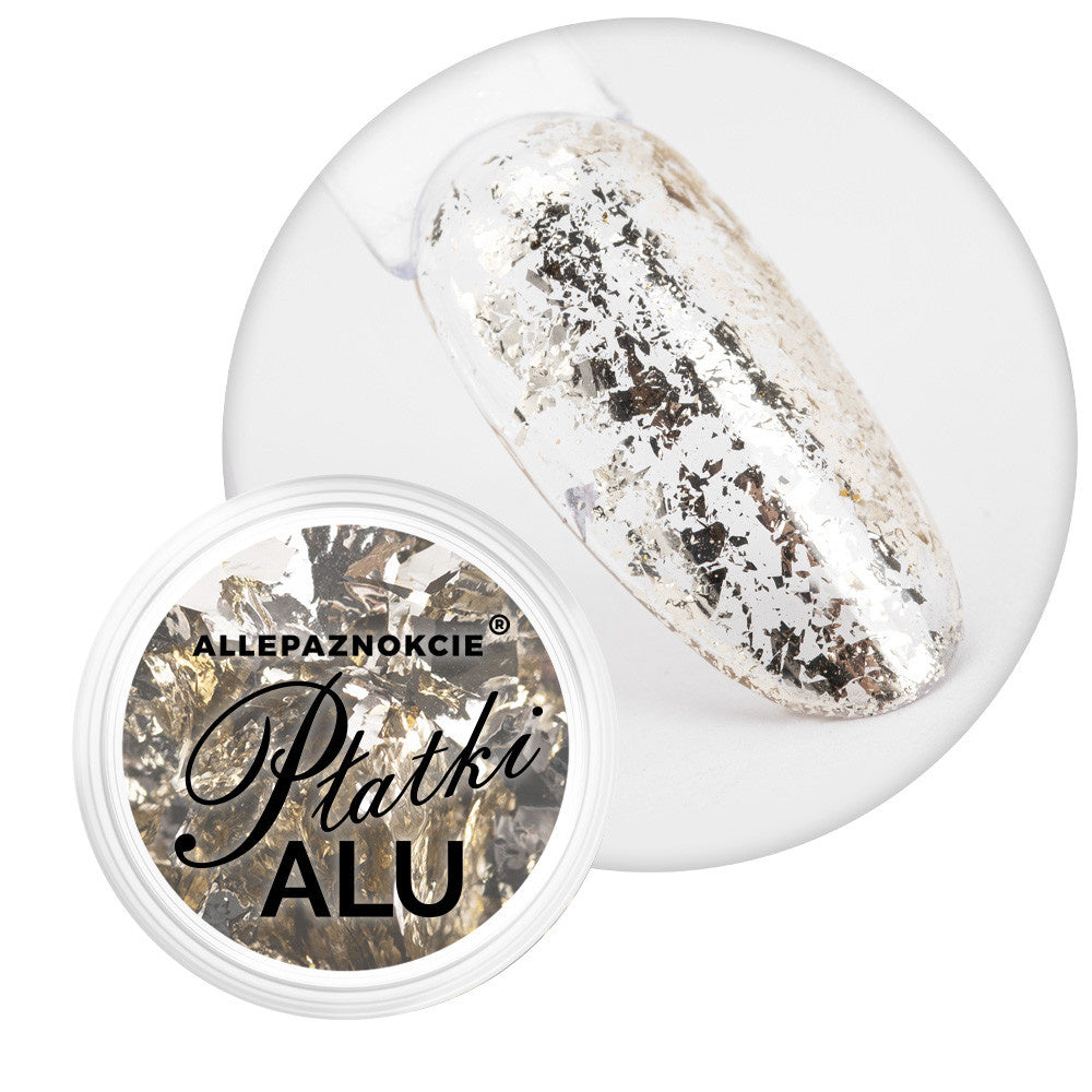 Polvere metallica per unghie Alu Flakes Allepaznokcie n. 9, 0,2 g