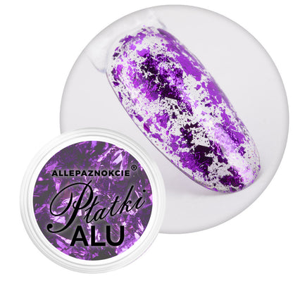Polvere metallica per unghie Alu Flakes Allepaznokcie n. 8, 0,2 g