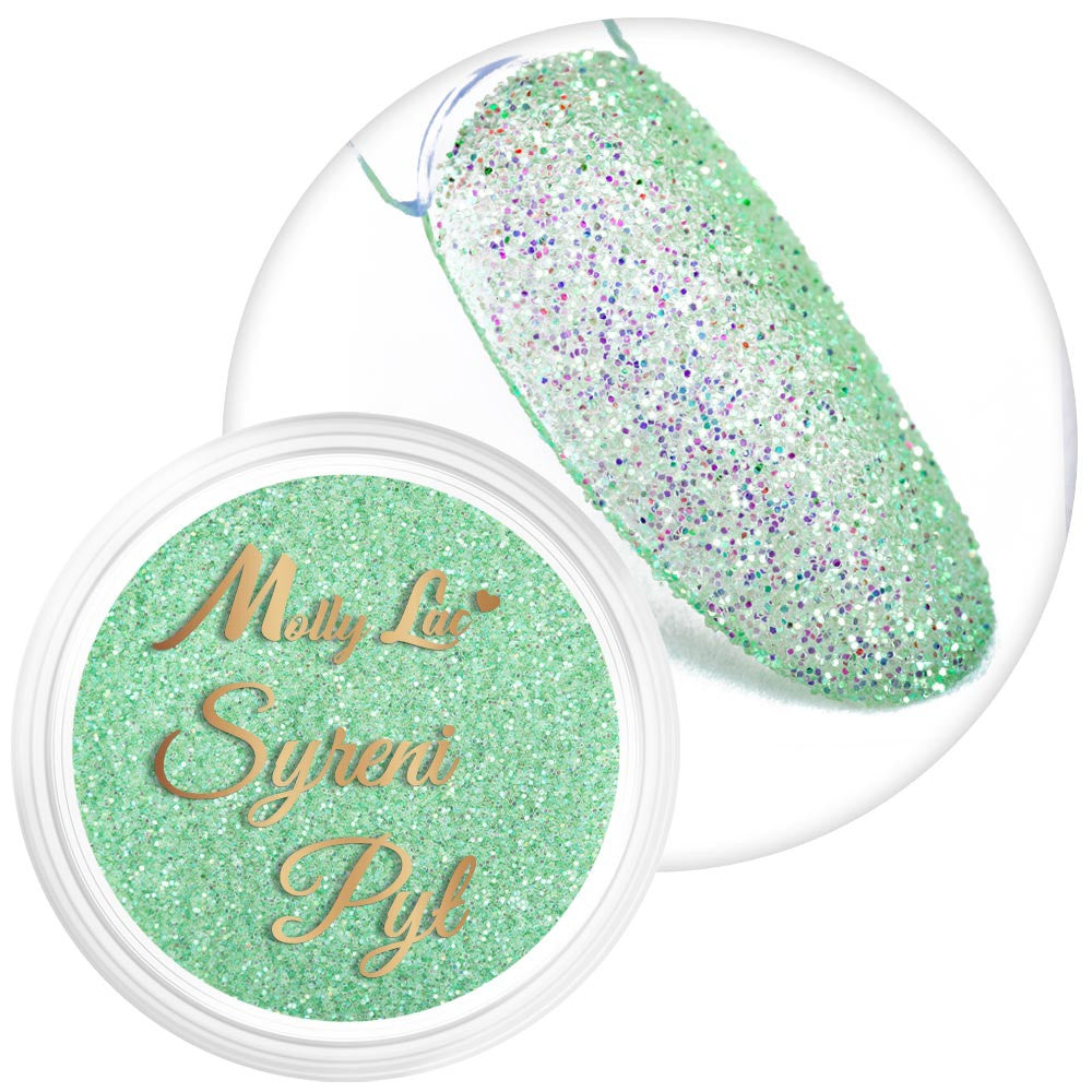 Polvere per unghie MollyLac Syreni in barattolo n. 5, 2,5 g