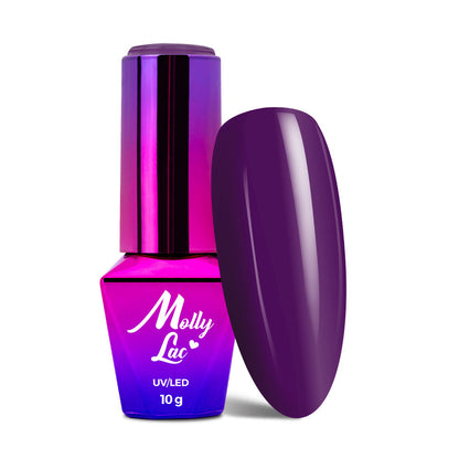 Smalto semipermanente Molly Lac Obsession Naughty Purple n. 213, 10 g