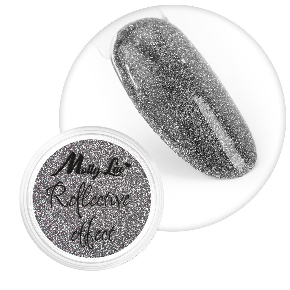 Polvere riflettente per unghie MollyLac Reflective Effect n. 2, 1 g