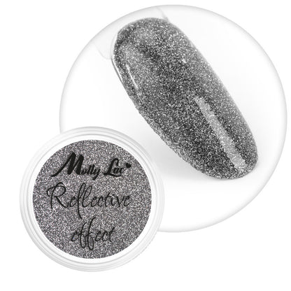 Polvere riflettente per unghie MollyLac Reflective Effect n. 2, 1 g