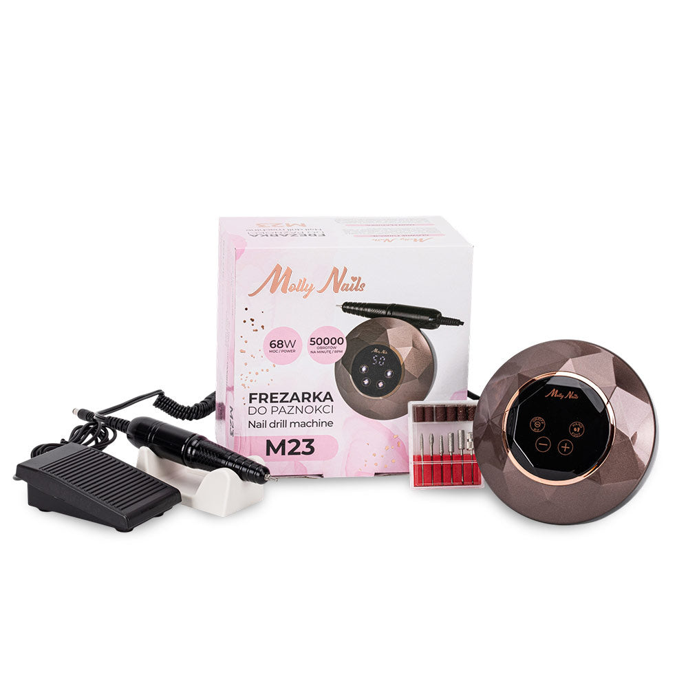 Fresa per unghie Molly Nails M23 68W 50.000 giri, bronzo