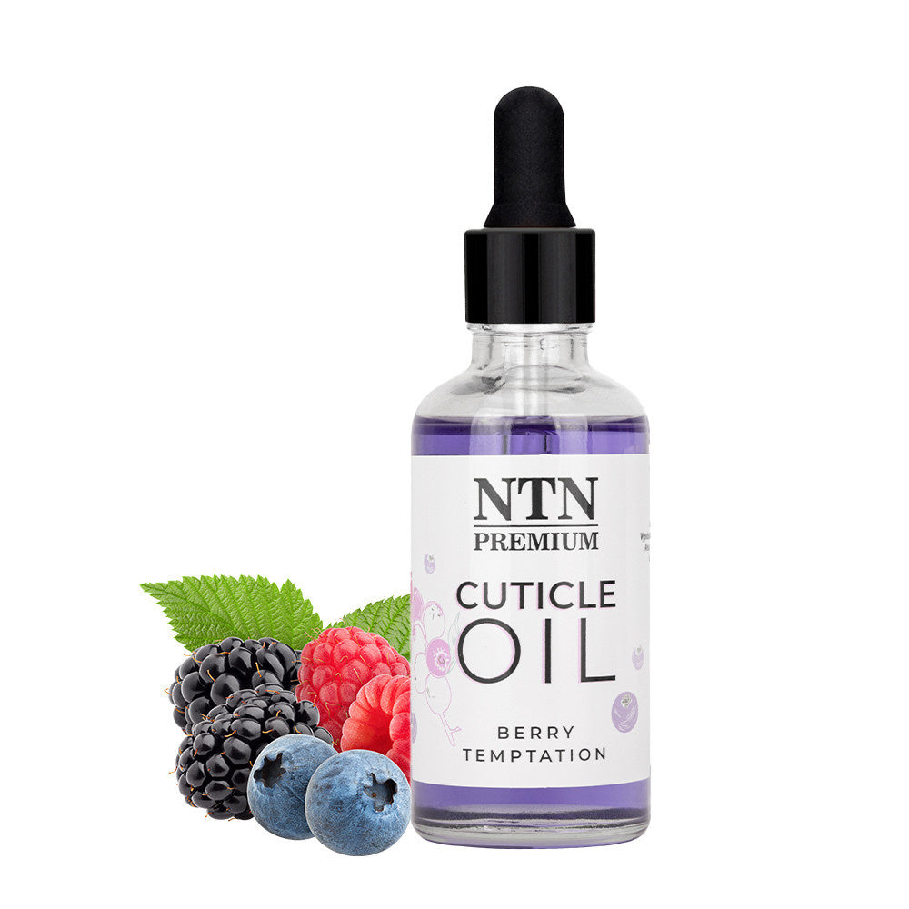 Olio per cuticole NTN Premium con contagocce Berry Temptation 50 ml