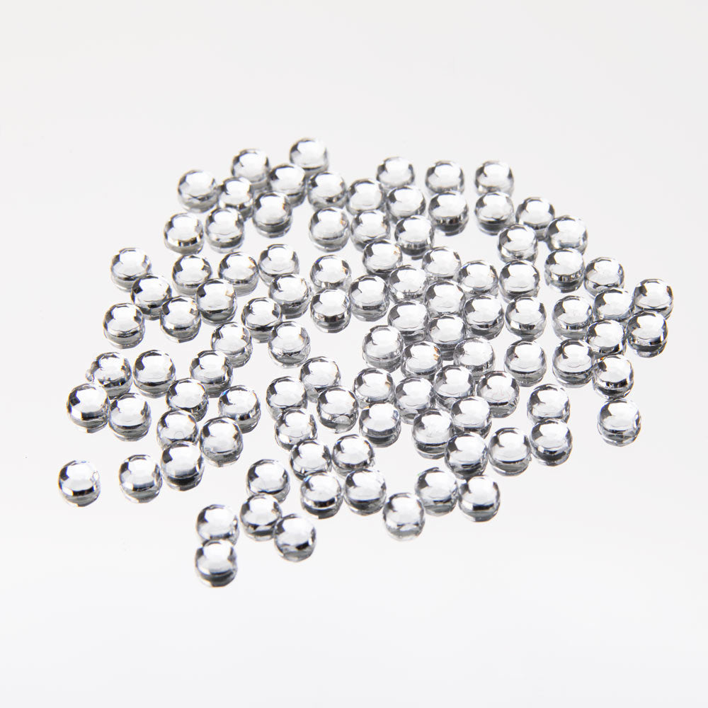 Confezione di strass effetto vetro da 3 mm, circa 100 pezzi