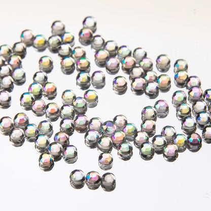 Confezione di strass effetto vetro opalescente da 3 mm, circa 100 pezzi