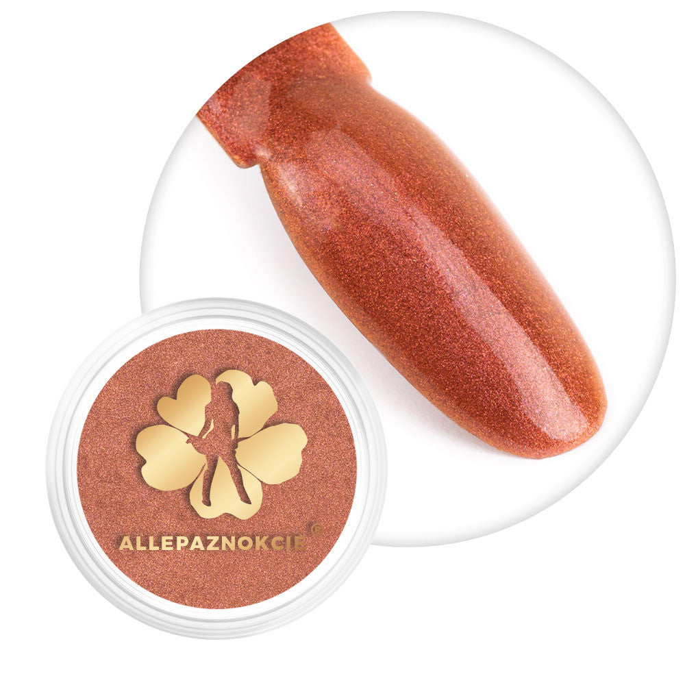Polvere per unghie effetto specchio Rose Gold Allepaznokcie, 0,6 g