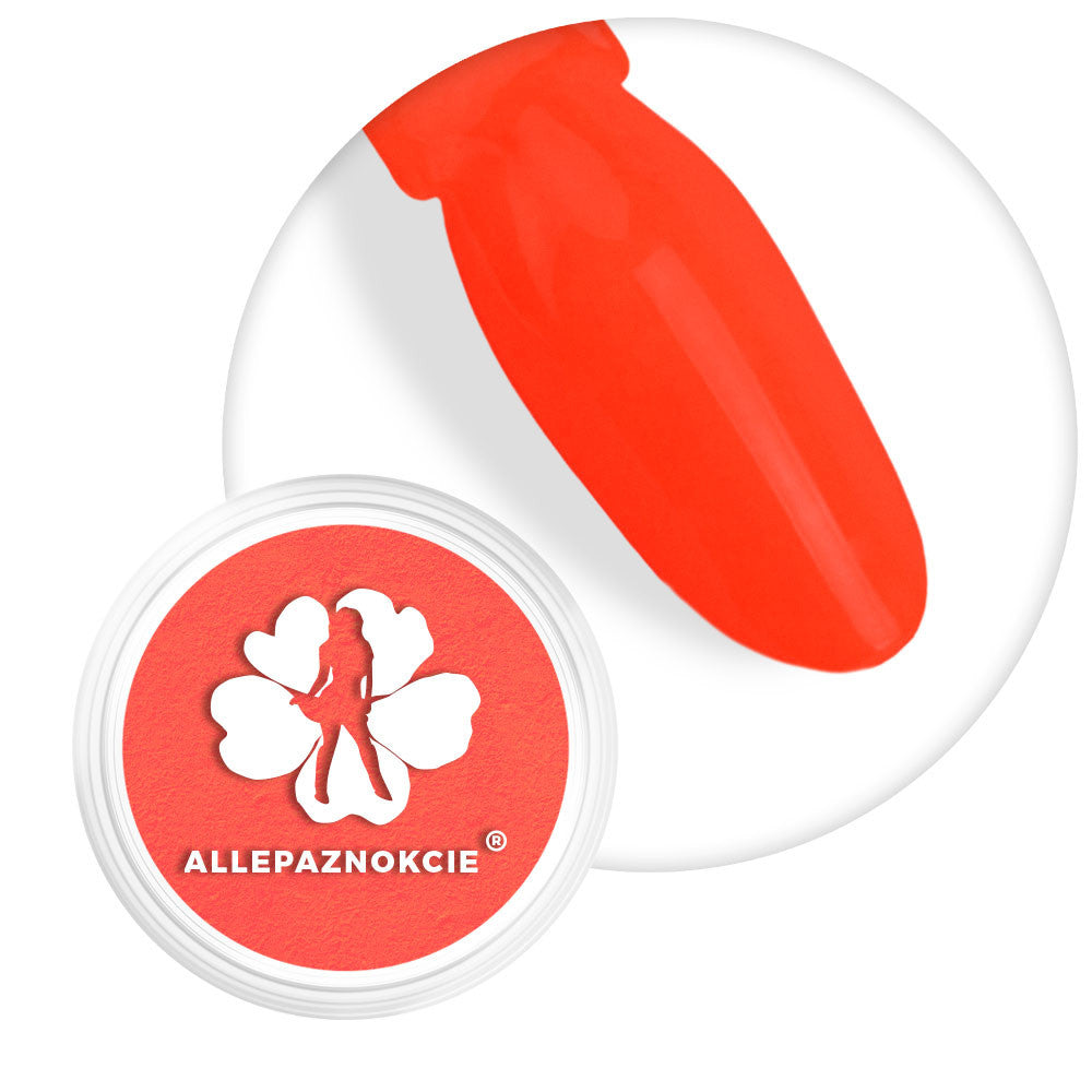 Polvere per unghie effetto fumo Smoke Nails Allepaznokcie neon arancio scuro n. 6