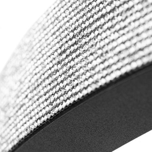 Lampada cosmetica a LED ad arco 35W da scrivania senza ombre, nera con zirconi - Lady&Oscar