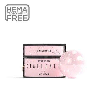 Makear Challengel Builder Gel Pink Shimmer 50ml - Lady&Oscar