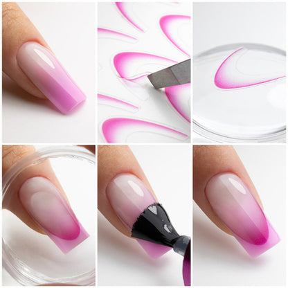 Adesivi per french manicure GNB SD-1925, effetto sulle unghie