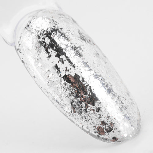 Alu Flakes Allepaznokcie n. 1 argento: effetto metallico sulle unghie