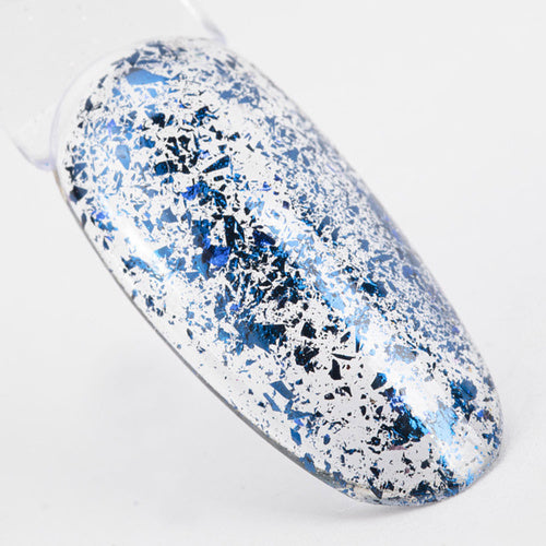 Alu Flakes Allepaznokcie n. 6 blu: effetto metallico sulle unghie