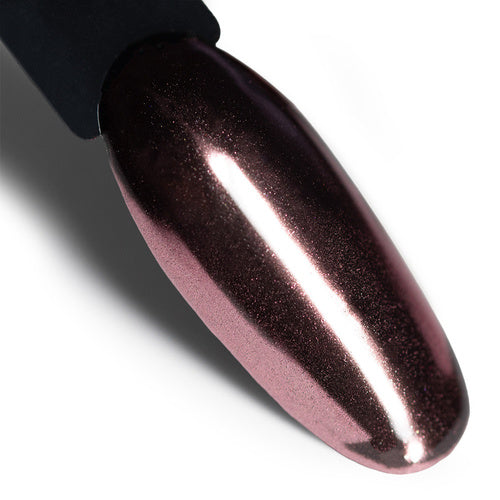 MollyLac Glass Effect Dark Golden Pink n. 5, effetto specchio sulle unghie