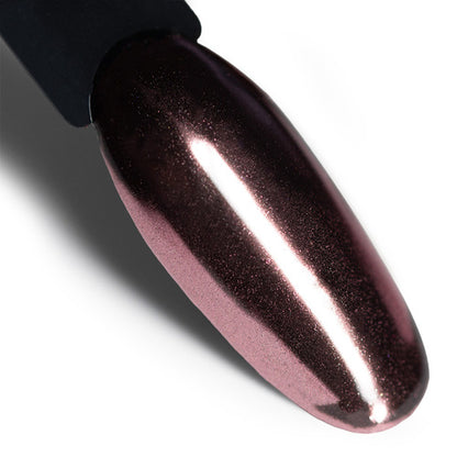 MollyLac Glass Effect Dark Golden Pink n. 5, effetto specchio sulle unghie