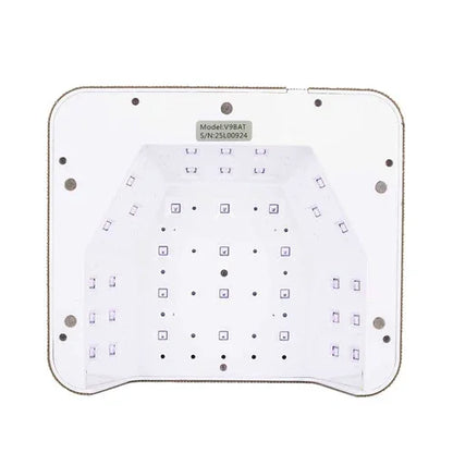 Lampada UV/LED Molly Nails da 36W per unghie, adatta a smalti ibridi, gel e gel acrilici, senza fili e con strass, modello V9BAT,  - Lady&Oscar