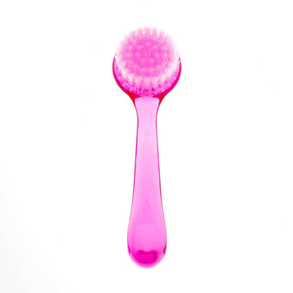 Spazzolino rotondo per manicure rosa, dettaglio delle setole