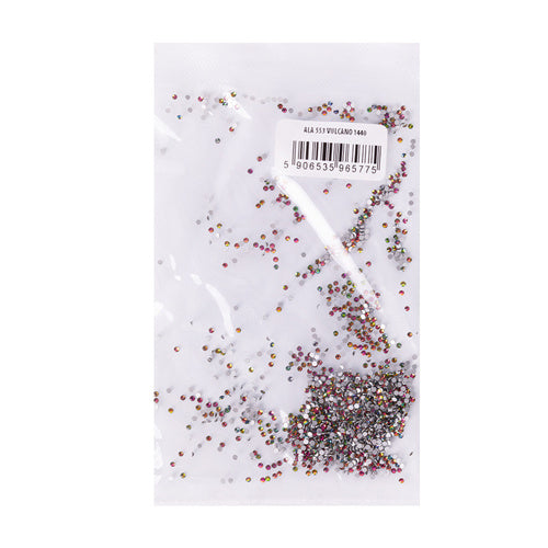 Strass in vetro SS3 Vulcano per nail art, dettaglio
